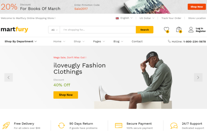 Martfury – WooCommerce Marketplace WordPress Theme