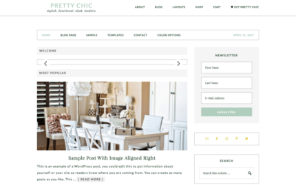 Pretty Chic WordPress Theme