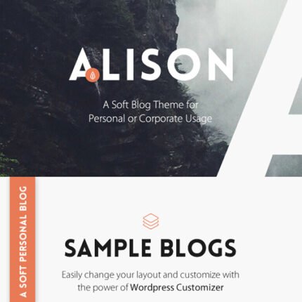 Anne Alison wordpress theme