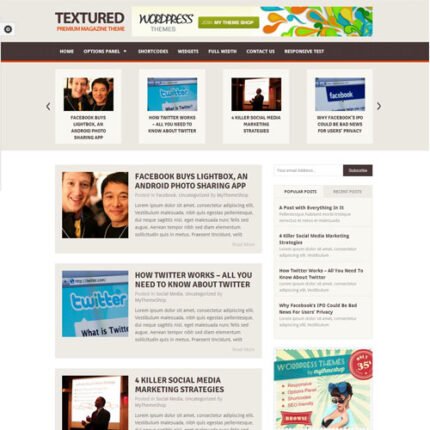 Textured WordPress Theme