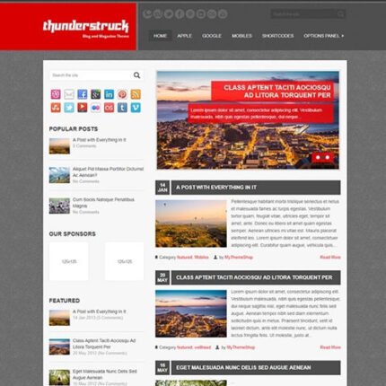 Thunderstruck WordPress Theme