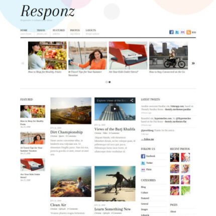 New Themify Responz WordPress Theme 2024