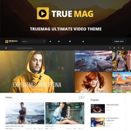 True Mag Video and Magazine WordPress Theme