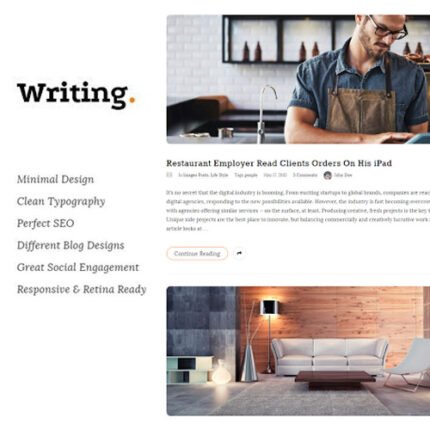 Writing Personal Blog wordpress theme