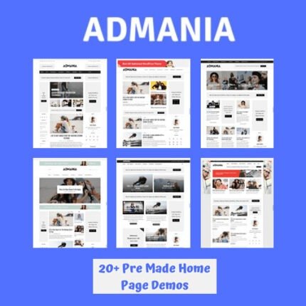 Admania Gutenberg Compatibility WordPress Theme