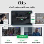 NEW Ekko – Multi-Purpose WordPress Theme with Page Builder 2024 CX