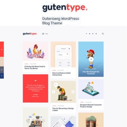 Gutentype for Modern Blog WordPress Theme 2024