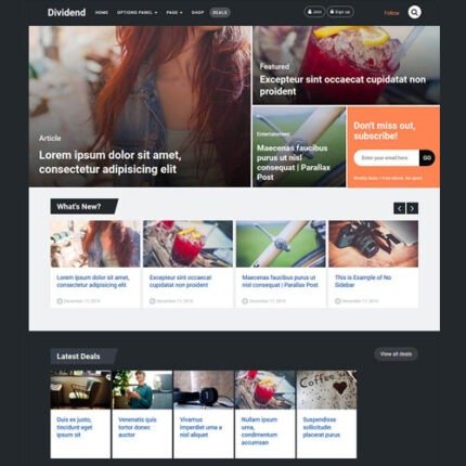 Dividend WordPress Theme