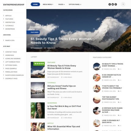 Entrepreneurship WordPress Theme