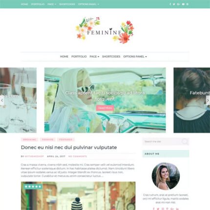 Feminine WordPress Theme