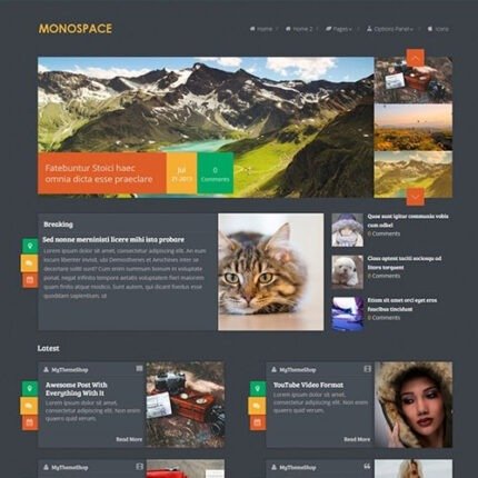 NEW MyThemeShop Monospace WordPress Theme 2024 S