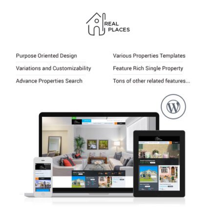 NEW Real Places – Responsive WordPress Real Estate Theme 2024 DF