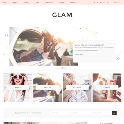 NEW Glam Pro Genesis WordPress Theme 2024