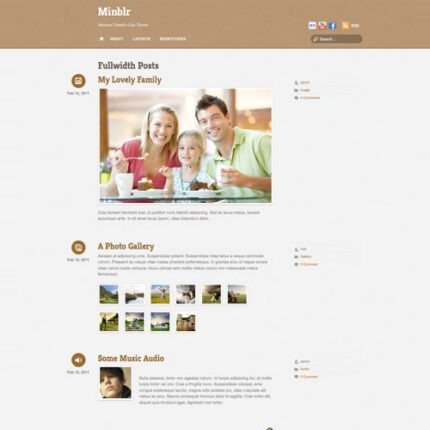 Minblr WordPress Theme