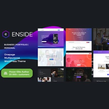 NEW Enside – Multipurpose Onepage Landing Page WordPress Theme 2024 L