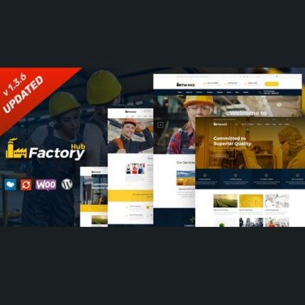 NEW Factory HUB – Industry and Construction WordPress Theme 2024 V