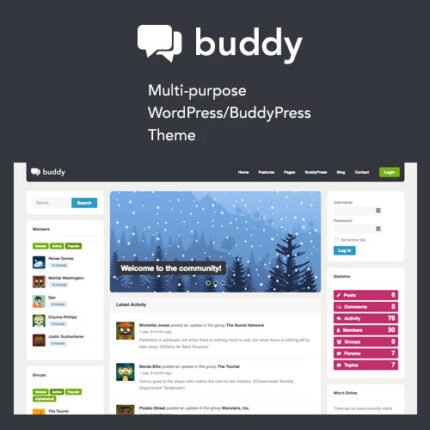 NEW Buddy: Simple WordPress & BuddyPress Theme 2024