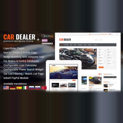 NEW Car Dealer Automotive WordPress Theme – Responsive 2024