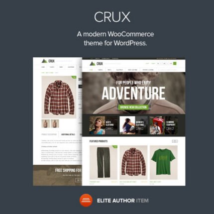 Crux – A modern and lightweight WooCommerce theme 2024