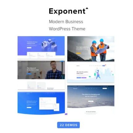 NEW Exponent – Modern Multi-Purpose Business WordPress theme 2024
