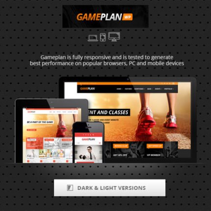 NEW Gameplan – Event and Gym Fitness WordPress Theme2024