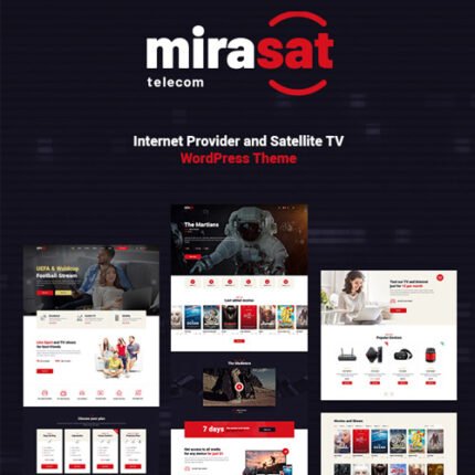 NEW Mirasat – Internet Provider and Satellite TV WordPress Theme 2024