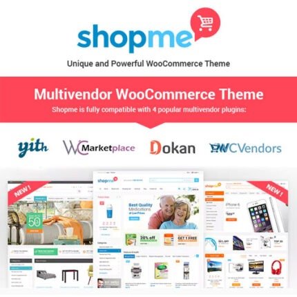 NEW ShopMe – Multi Vendor Woocommerce WordPress Theme 2024