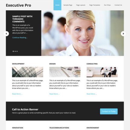 NEW StudioPress Executive Pro Genesis WordPress Theme 2024 RK