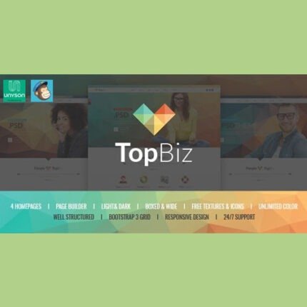 NEW TopBiz – Responsive Corporate WordPress Theme 2024