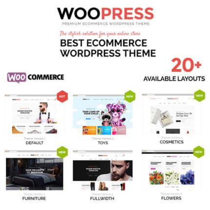 NEW WooPress – Responsive Ecommerce WordPress Theme2024