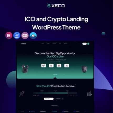 NEW Xeco – ICO & Crypto Landing WordPress Theme 2024