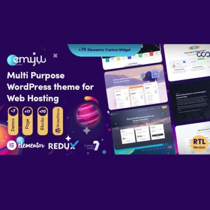 NEW Emyui – Multipurpose Web Hosting WordPress Theme 2024