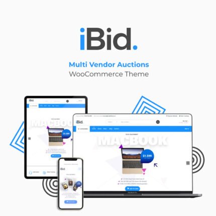 NEW iBid – Multi Vendor Auctions WooCommerce Theme 2024