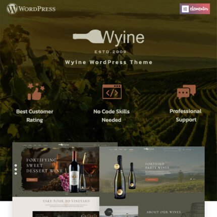 Wyine – Wine Shop Theme 2024 ad