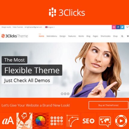 3Clicks | Responsive Multi-Purpose WordPress Theme D