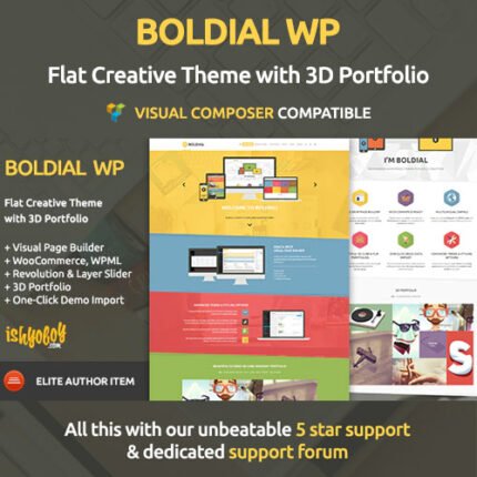 Boldial WP Theme with 3D Portfolio