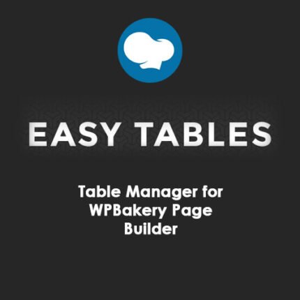 Easy Tables Table Manager for WPBakery Page Builder