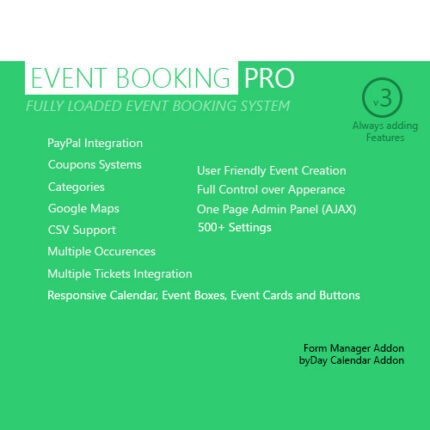 Event Booking Pro – WP Plugin