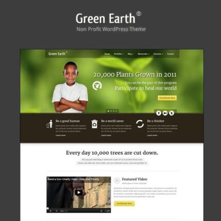 NEW Green Earth – Environmental WordPress Theme 2024