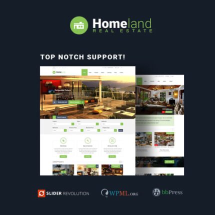 Homeland – Responsive Real Estate Theme for WordPress 2024