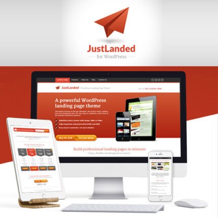 NEW JustLanded – WordPress Landing Page 2024