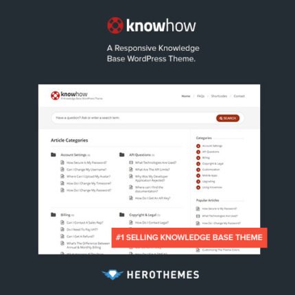 NEW KnowHow – A Knowledge Base WordPress Theme 2024