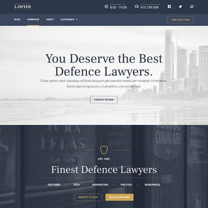 Lawyer WordPress Theme 2024