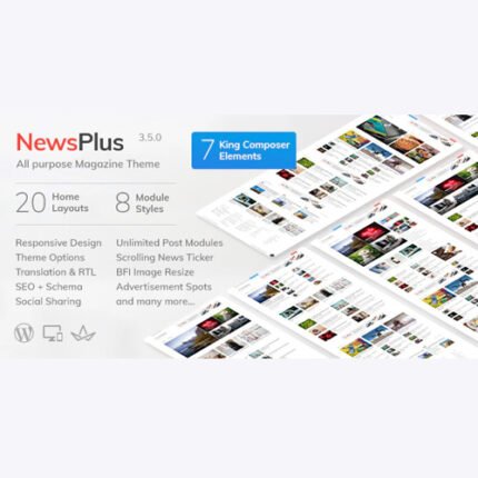 NewsPlus – News and Magazine WordPress theme 2024