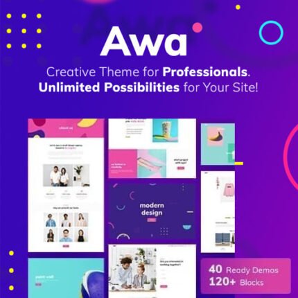 Portfolio Awa wordpress theme