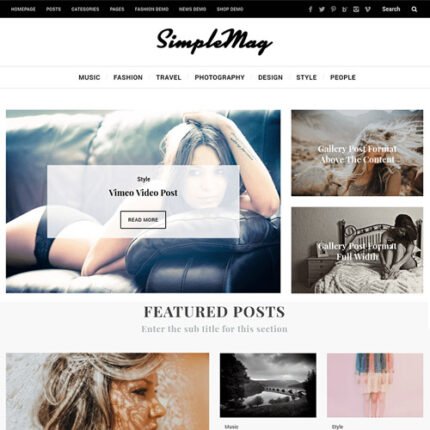 SimpleMag – Magazine theme for creative stuff 2024