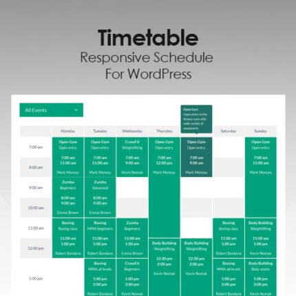 Timetable Responsive