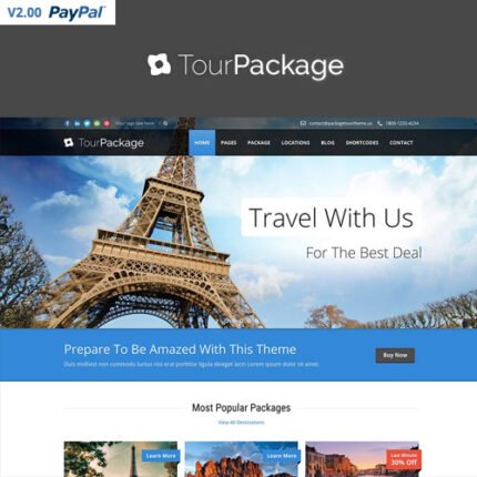 Tour Package – WordPress Travel/Tour ThemeSDFG