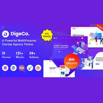 NEW Digeco – Startup Agency WordPress Theme 2024