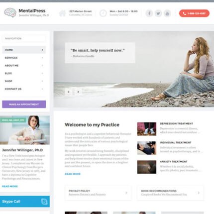 MentalPress – WP Medical or Psychology Website